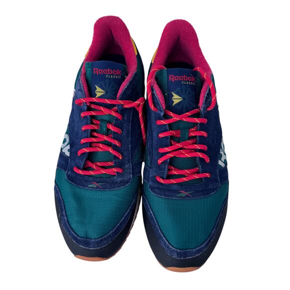 Reebok Alter the Icons Concept Sneaker Men 10.5 Green Blue Leather Ripple DV7193 - Picture 5 of 11